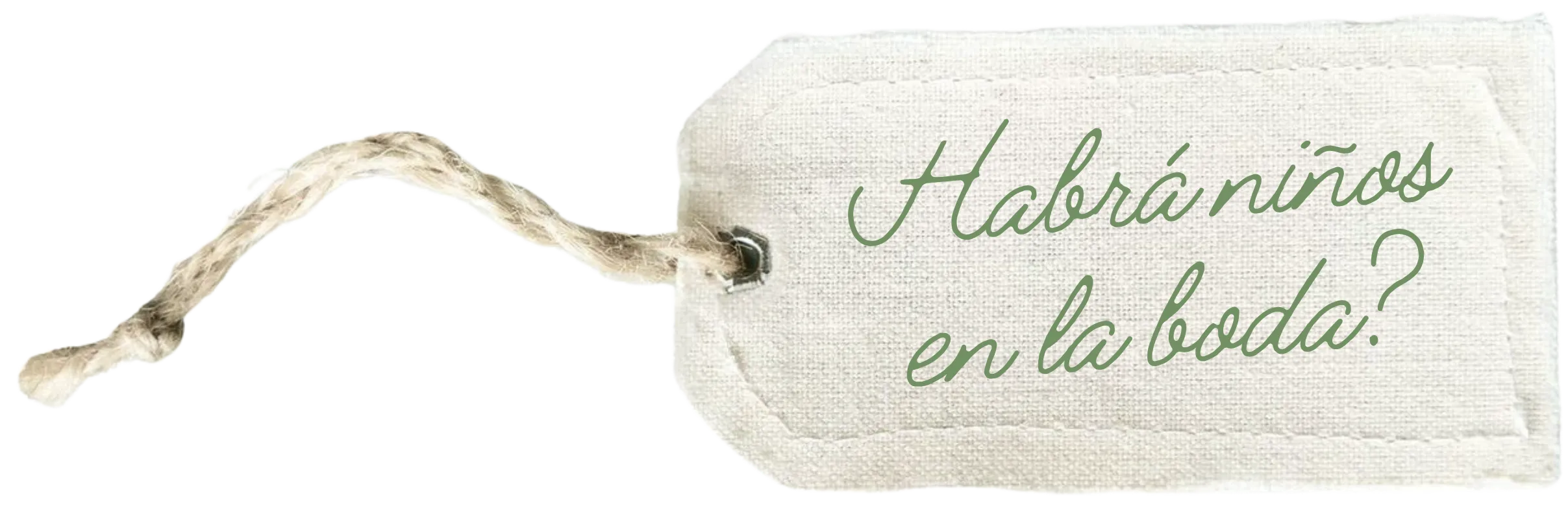 ¿Habrá niños en la boda?